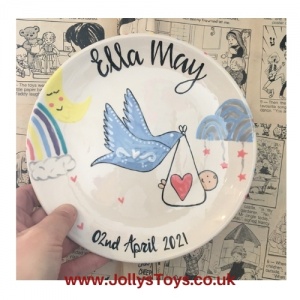 Personalised Ceramic New Baby Plate